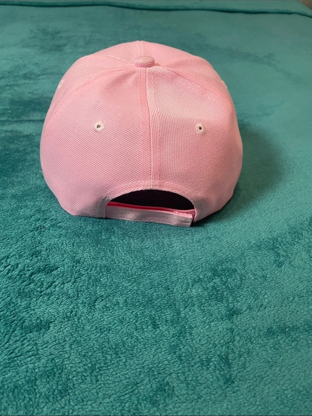 Pink Floral Flower Band Chic Trim Colorful Casual Baseball Cap
